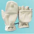 Winter Fleece Mittens W/Cuff-Off Fingers Glove